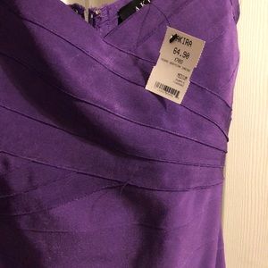 Purple bandage dress